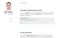 Desktop Screenshot of alextomkins.com